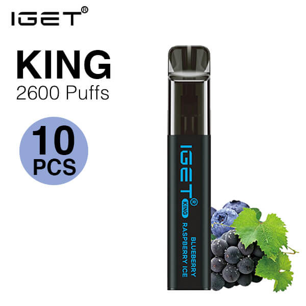 blueberry raspberry ice iget king 2600 10pcs