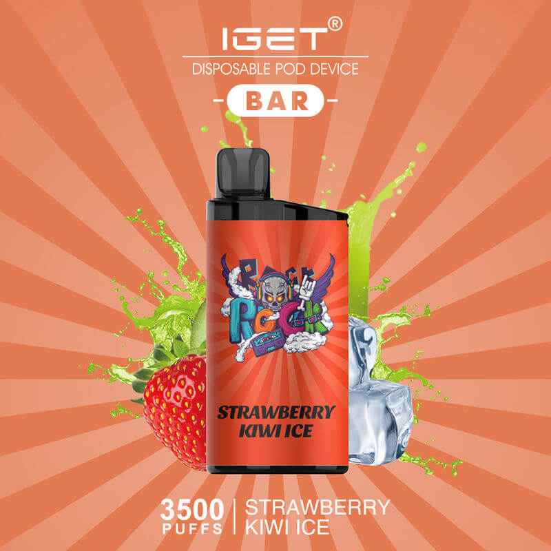 iget bar strawberry kiwi ice 3500 puffs comp